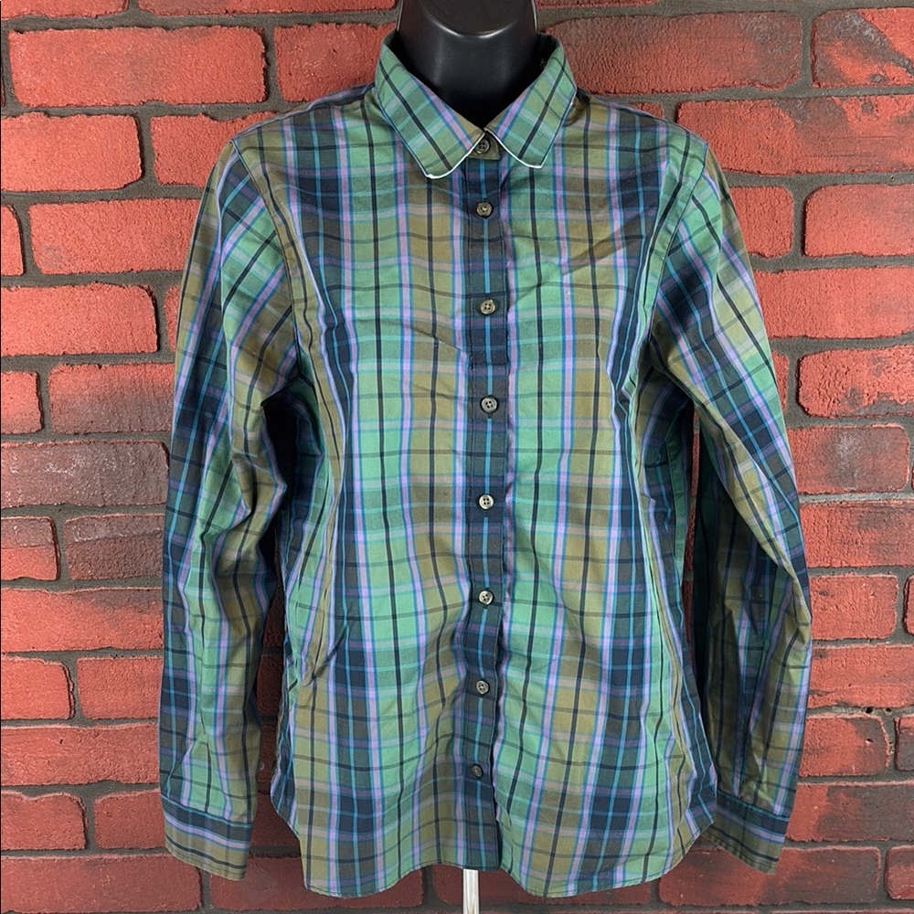 Orvis Shirt‎ Womens 10 Plaid Button Up